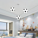 E27 football glass pendant light basketball design