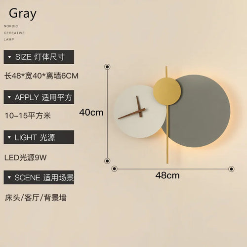Modern design LED wall light for an elegant interior - vue 11 sur 12