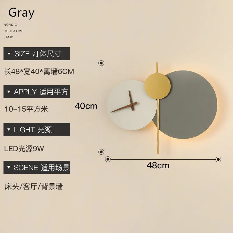 Modern design LED wall light for an elegant interior - vue 10 sur 12