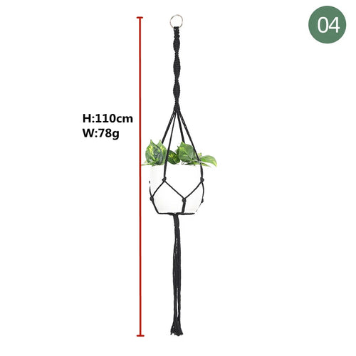 macrame hanging baskets for plants and decoration - vue 23 sur 30