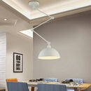Foldable nordic aluminium pendant light with long LED arm