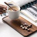 Natural wooden tray for fruit and snacks