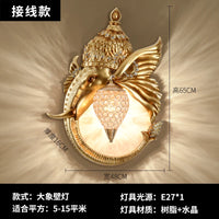 retro elephant wall light vintage decor for interior