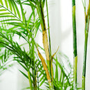 Tall tropical artificial palm tree in pot outdoor decoration