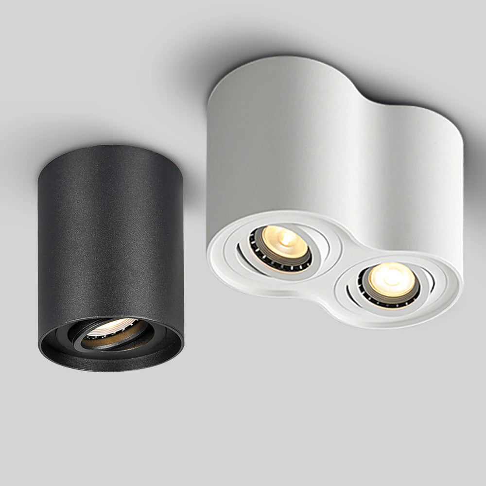 Double head LED GU10 spotlight for home decoration and lighting