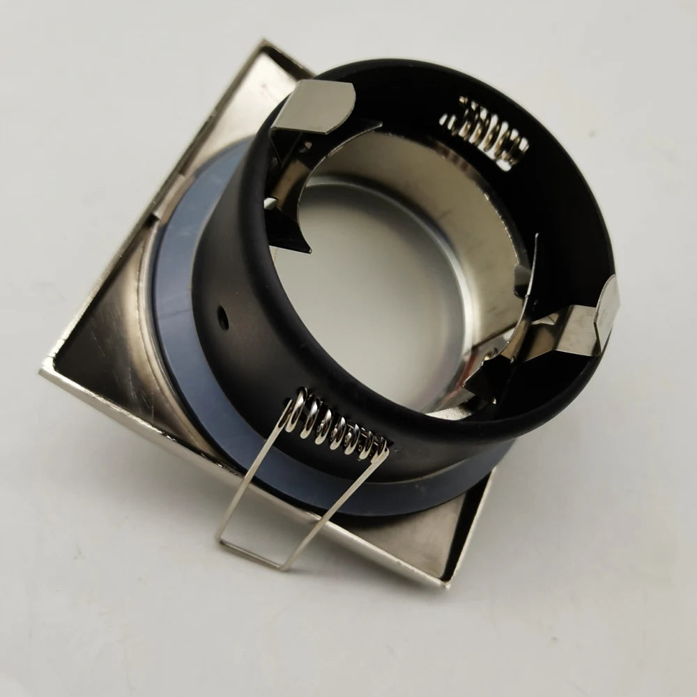 Square nickel ceiling spotlight