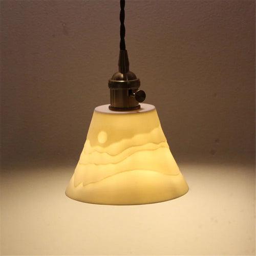 Modern ceramic ceiling light for elegant interior decor - vue 7 sur 12