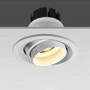 Recessed indoor COB LED spotlight with adjustable zoom