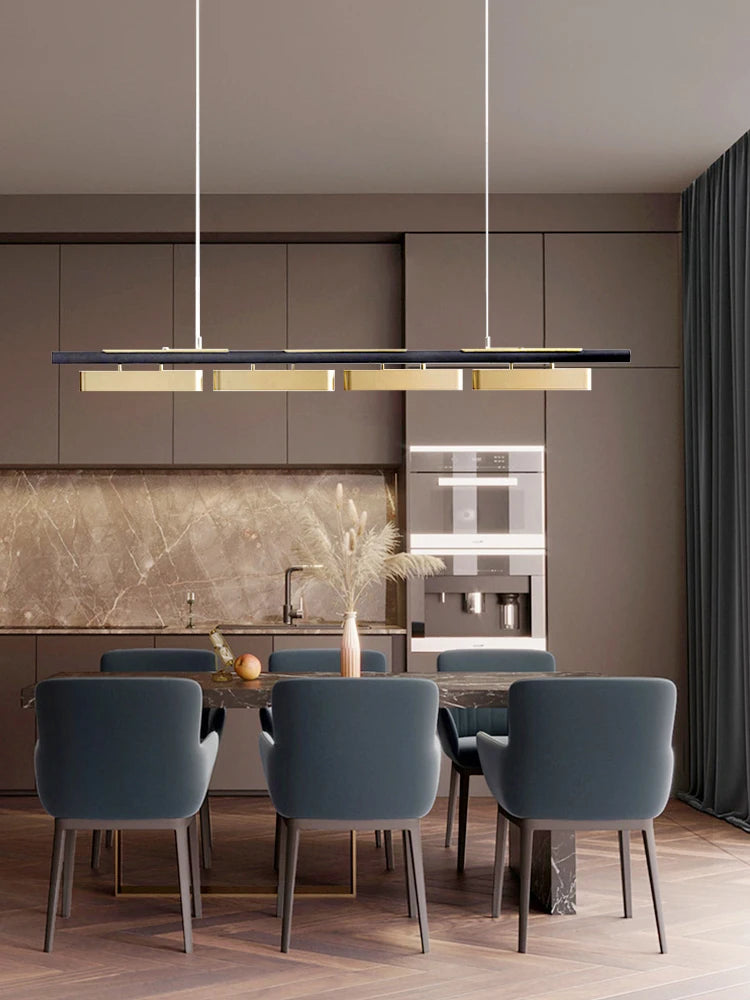Modern minimalist Nordic designer chandelier for luxury spaces - vue 3 sur 7