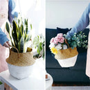 foldable rattan basket for storing flowers and accessories