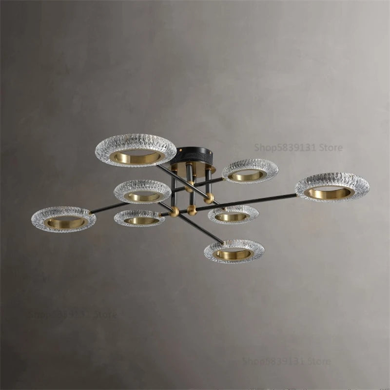 Copper LED ceiling light with high transmission PMMA shade - vue 4 sur 8