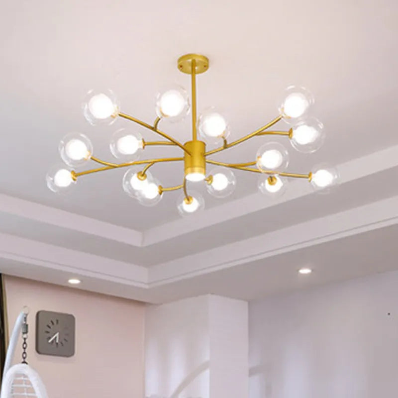 Nordic branch chandelier for minimalist indoor lighting