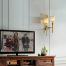 Antique wall light with calla lilies for interior decoration
