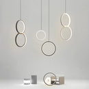 Modern LED ring pendant light for home decor