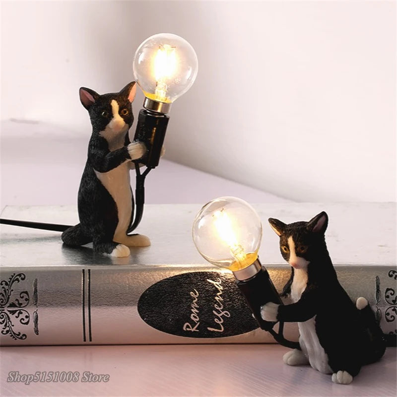 Decorative animal resin desk lamp
