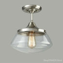 Retro-industrial clear crystal chandelier indoor light