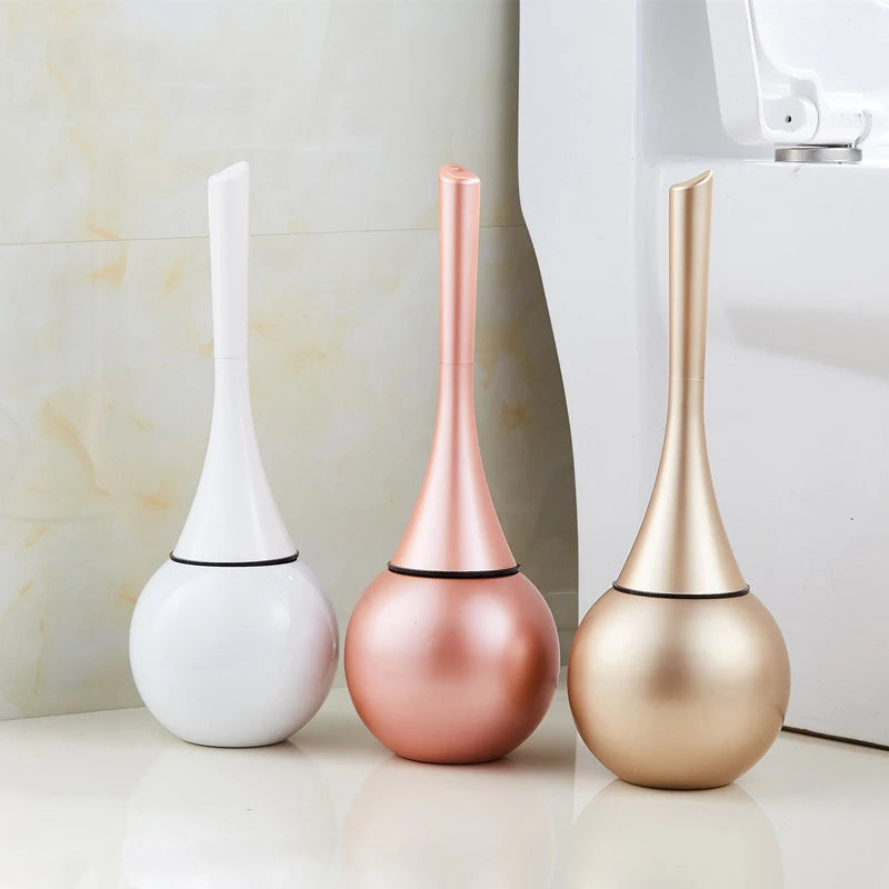 Quick-draining toilet brush practical cleaning tool