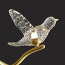 modern luxury crystal chandelier with led bird lamp