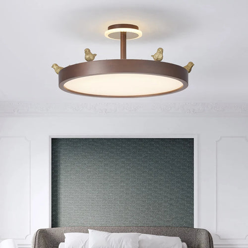 Creative Nordic crown bird chandelier for children's room - vue 5 sur 14