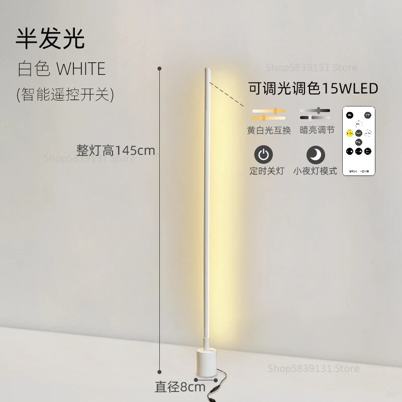 Modern nordic minimalist 360-degree super bright floor lamp - vue 9 sur 14