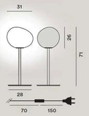 Modern glass designer floor lamp foscarini decorative LED lamp