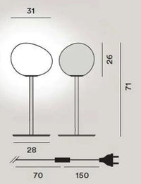 Modern glass designer floor lamp foscarini decorative LED lamp