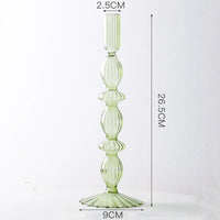 Crystal and glass wedding candle holders and centrepieces