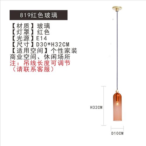 Glass and metal pendant light for modern interior decor - vue 19 sur 25