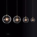 Modern vintage clear glass bubble pendant light