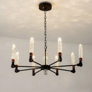 Modern creative nordic iron and crystal chandelier