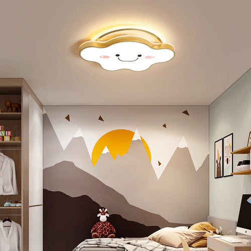 Modern nordic LED ceiling light for children's and students' bedrooms