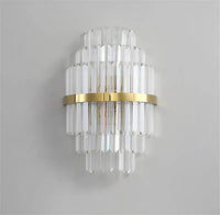 Modern European style crystal wall light for decorative interiors