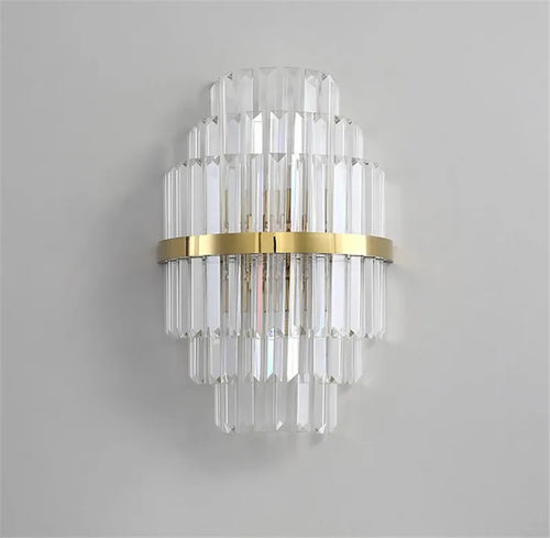 Modern European style crystal wall light for decorative interiors