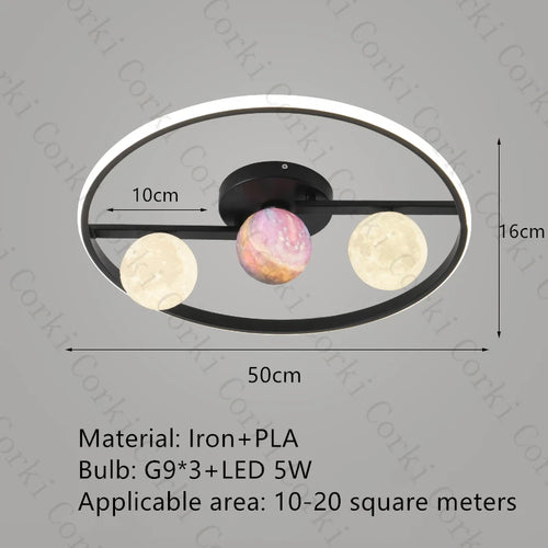designer ceiling light in black and gold metal with white ball for modern interiors