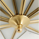 Nordic copper ceiling light for elegant interior decoration