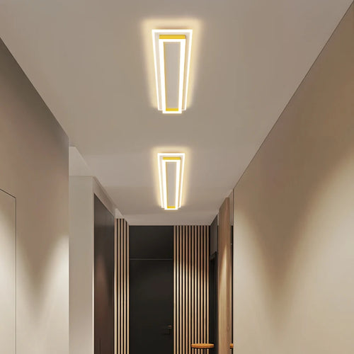 Modern nordic gold LED ceiling light decorative new collection - vue 5 sur 16