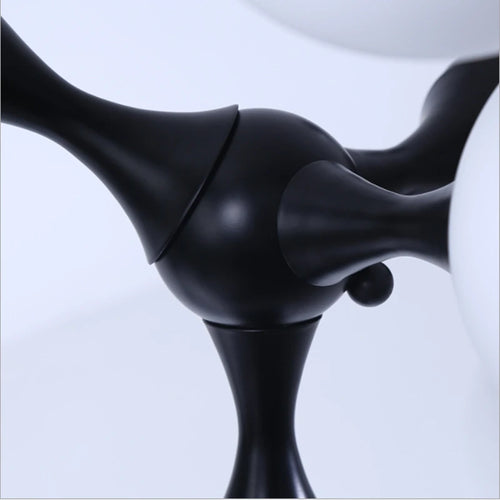 Modern designer glass DNA chandelier for interiors - vue 7 sur 6