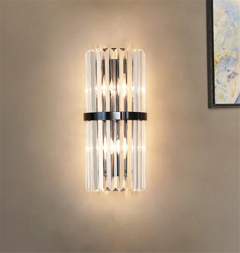 Luxury crystal wall light for interior decoration