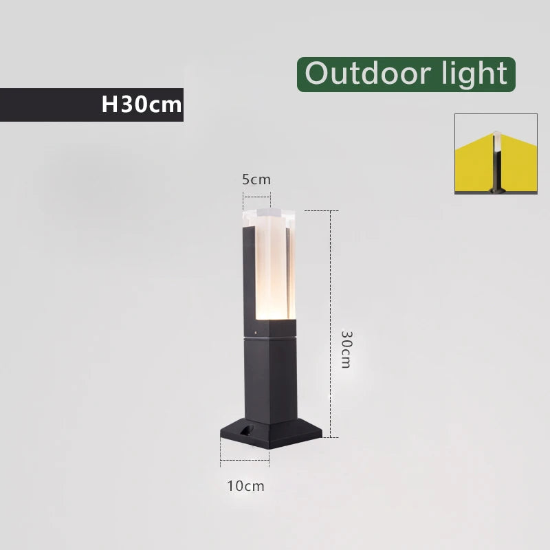 Modern waterproof aluminium LED garden lawn light