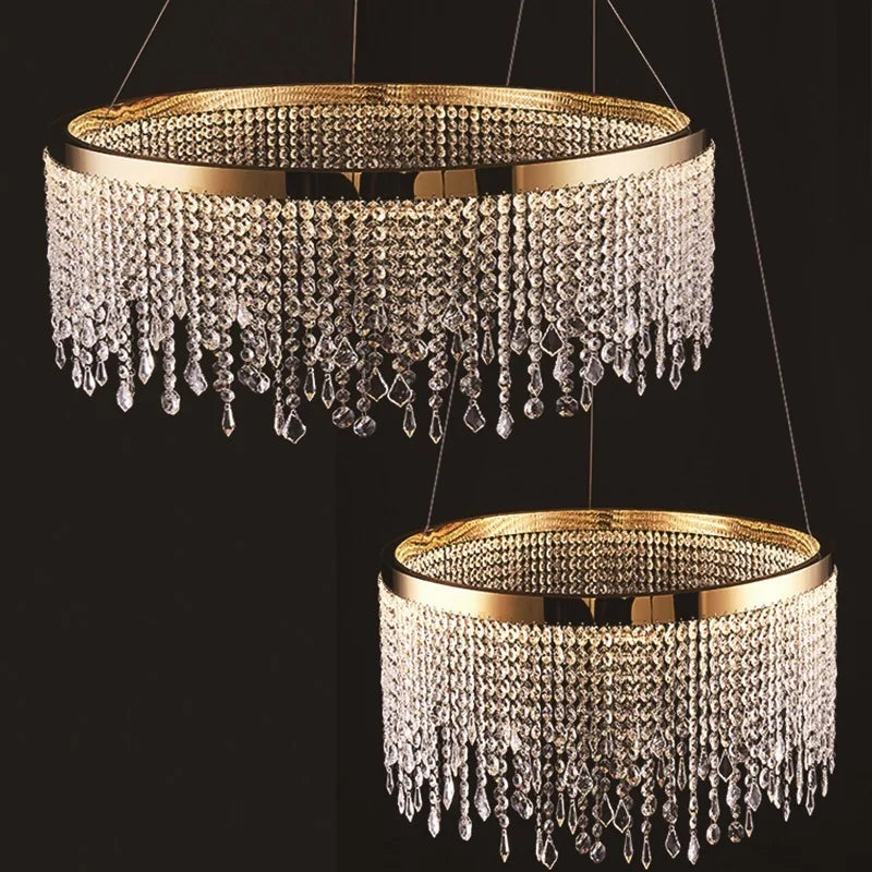 Postmodern crystal chandelier for elegant interior decor