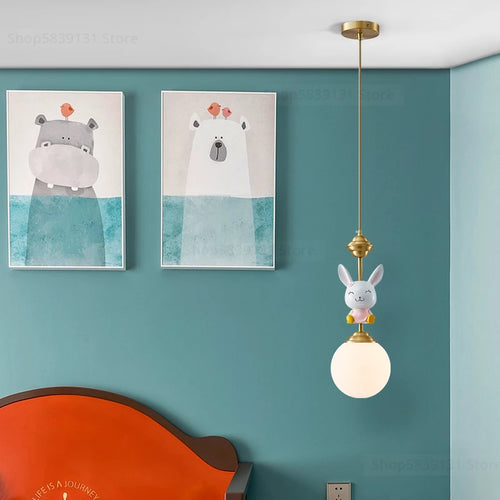 Nordic LED decorative cartoon pendant light for Christmas - vue 2 sur 8