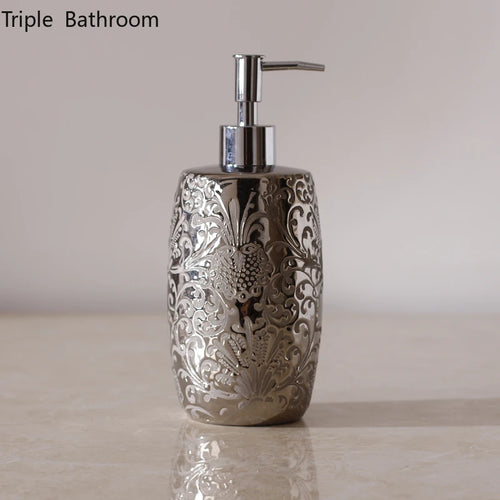 ceramic bottles for shampoo and soap - vue 2 sur 7