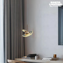 Modern acrylic UFO pendant light for interior decoration
