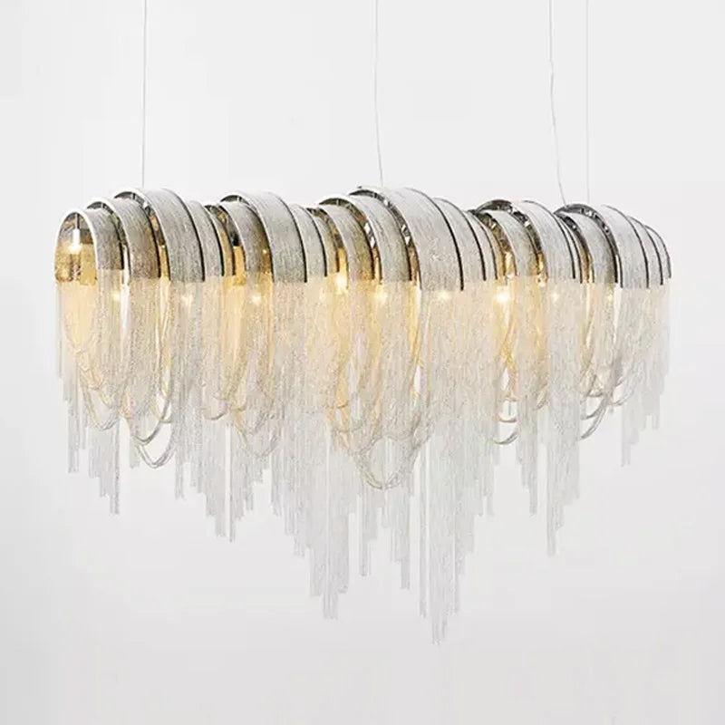 Modern lightweight creative chandelier for contemporary spaces - vue 6 sur 12
