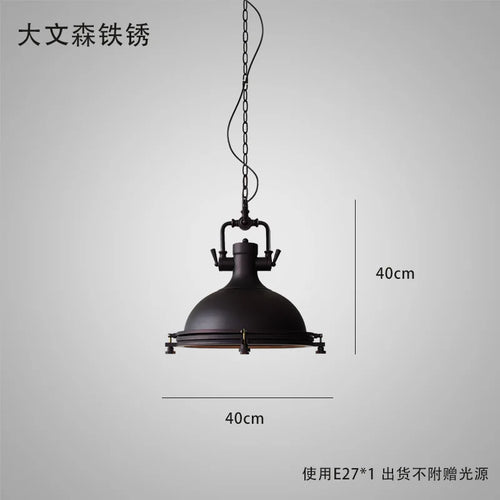 Loft country industrial pendant light - vue 9 sur 9