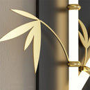 Modern Chinese style acrylic bamboo effect wall light