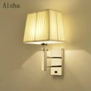 Modern LED wall light in stainless steel for interior decoration