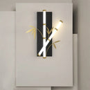 Modern Chinese style acrylic bamboo effect wall light