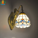 Tiffany style mermaid wall light with elegant design