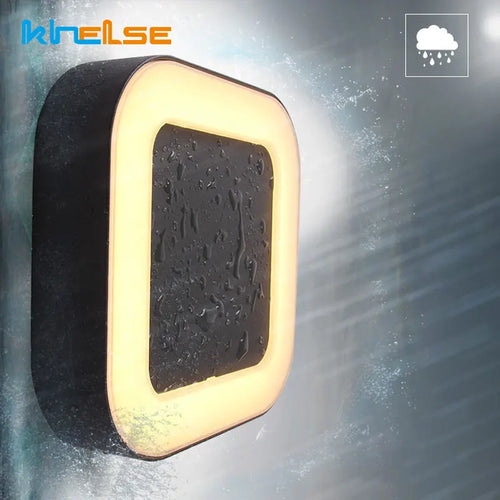 12W Waterproof Outdoor Wall Lights Radar Motion Sensor IP65 Wall Sconce Lamp LED Balcony Porch Garden Villa Lighting Fixtures - vue 4 sur 8